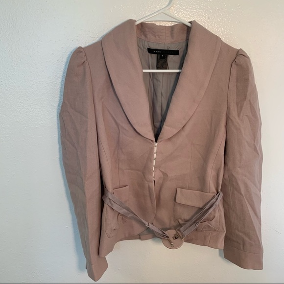 Marc Jacobs Wool Blazer Blush Pink Owl - Picture 2 of 11